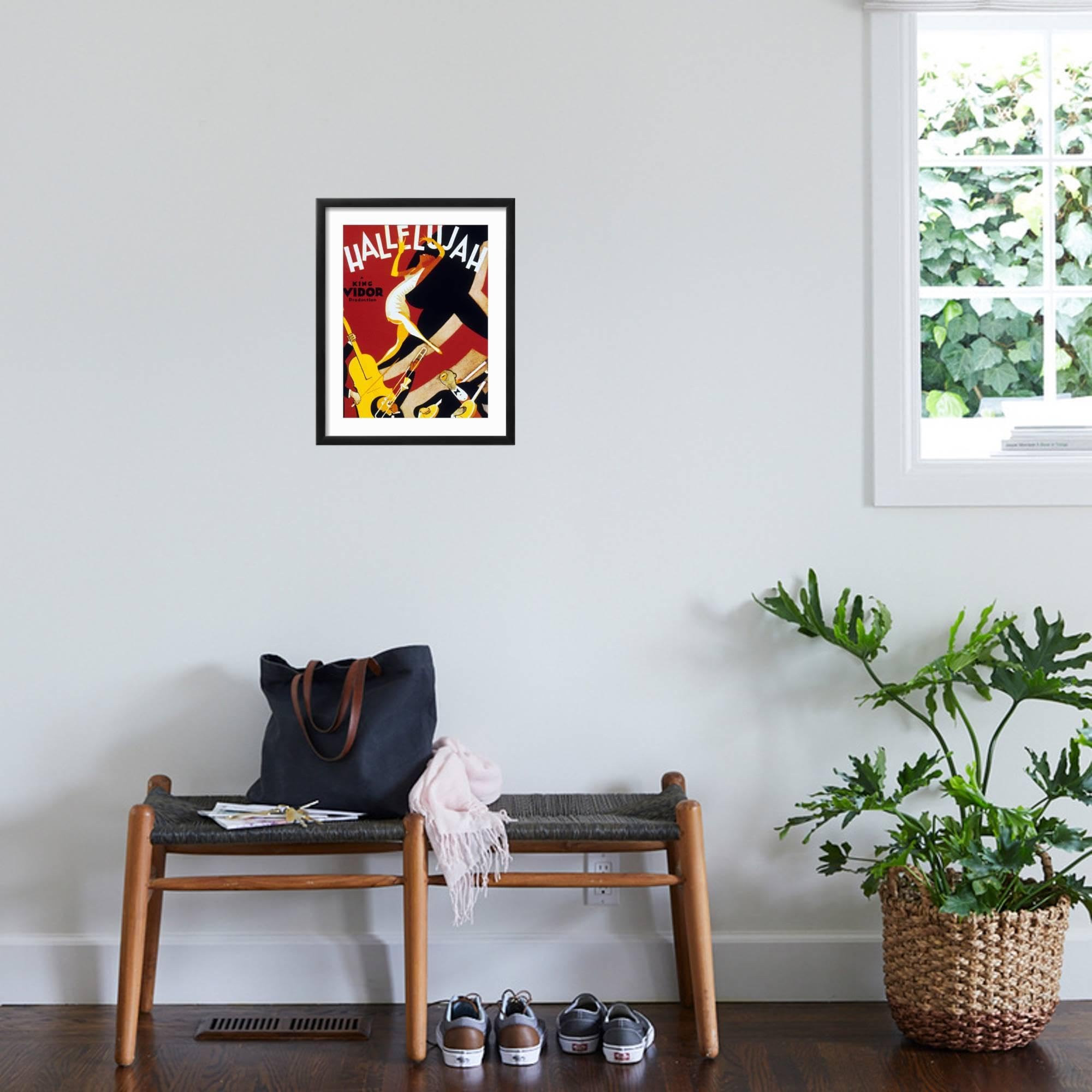 【額装品】Allposters 社製 Amazon.com: AllPosters Wall Photo Hallelujah, 1929 on Black Frame